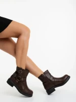 Ghete dama maro din piele ecologica Sherida