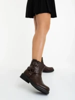 Ghete dama maro din piele ecologica Sherida