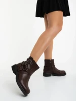 Ghete dama maro din piele ecologica Sherida