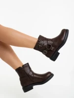 Ghete dama maro din piele ecologica Sherida