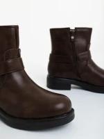 Ghete dama maro din piele ecologica Sherida