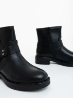 Ghete dama negre din piele ecologica Sherida