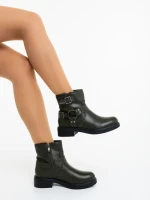 Ghete dama verzi din piele ecologica Sherida