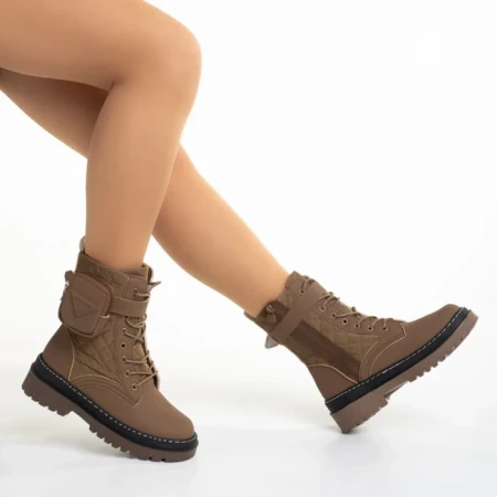 Ghete dama maro din piele ecologica Vanissa