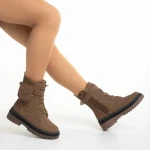 Ghete dama maro din piele ecologica Vanissa