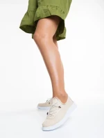 Pantofi casual dama bej din piele naturala Nilda