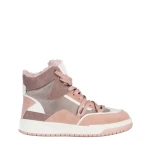Pantofi sport dama roz din piele ecologica si material textil Reveca