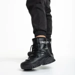 Cizme dama negre din piele ecologica Valera