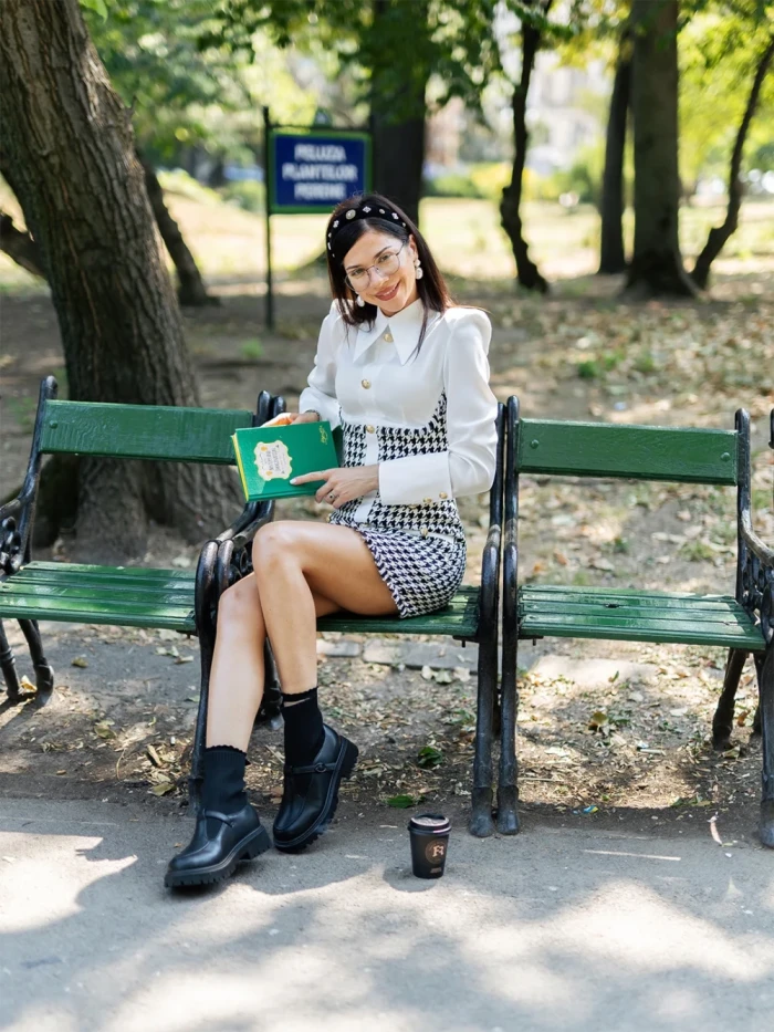 Pantofi casual dama negre din piele ecologica si material textil Dallas