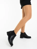 Botine dama negre din piele ecologica Maraza