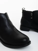 Botine dama negre din piele ecologica Maraza