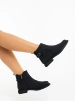 Botine dama negre din piele ecologica Ladymara