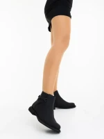 Botine dama negre din piele ecologica Ladymara