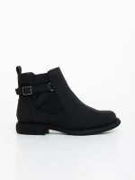 Botine dama negre din piele ecologica Ladymara