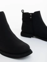 Botine dama negre din piele ecologica Ladymara