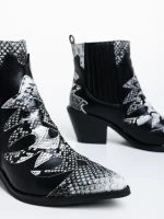 Botine dama negre din piele ecologica Mychal