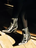 Botine dama negre din piele ecologica Mychal