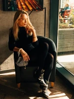 Botine dama negre din piele ecologica Mychal