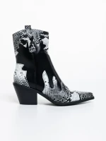 Botine dama negre din piele ecologica Sudie