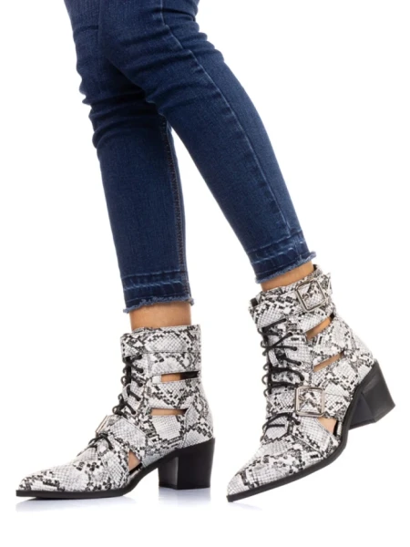 Botine dama Sarny albe