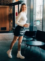 Cizme dama albe din material textil Mulana