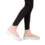 Tenisi dama roz din material textil Roses