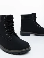 Ghete dama negre din piele ecologica Smilla