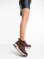 Botine dama maro din material textil Lyuba