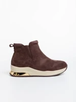 Botine dama maro din material textil Lyuba