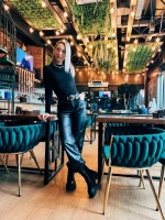 Ghete dama negre din piele ecologica Montara