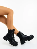 Ghete dama negre din piele ecologica Montara