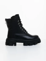 Ghete dama negre din piele ecologica Montara