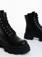 Ghete dama negre din piele ecologica Montara