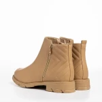 Botine dama bej din piele ecologica Gracelyn