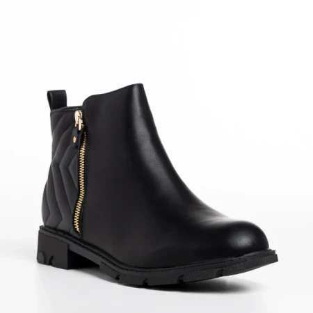 Botine dama negre din piele ecologica Gracelyn