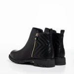 Botine dama negre din piele ecologica Gracelyn