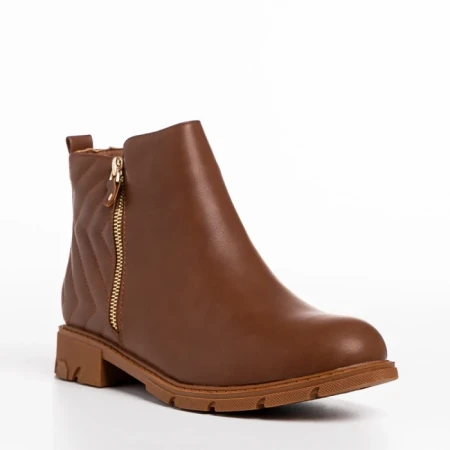 Botine dama maro din piele ecologica Gracelyn