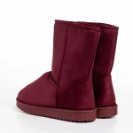 Cizme dama grena din material textil Daleyza