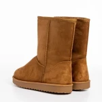 Cizme dama camel din material textil Daleyza