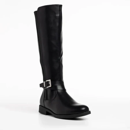Cizme dama negre din piele ecologica Jerilyn
