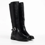 Cizme dama negre din piele ecologica Jerilyn