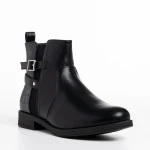 Botine dama negre din piele ecologica Anaya