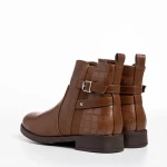 Botine dama maro deschis din piele ecologica Anaya