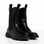 Cizme dama negre din piele ecologica Allie