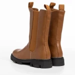 Cizme dama maro din piele ecologica Allie