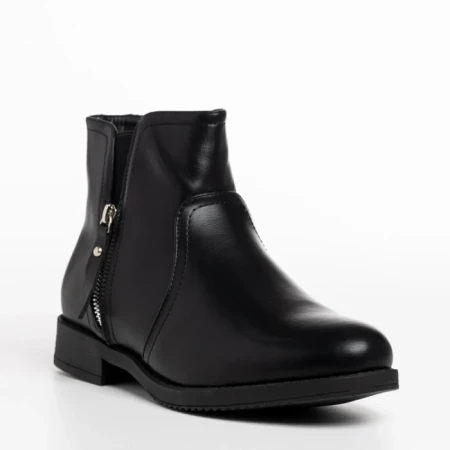 Cizme dama negre din piele ecologica Falecia