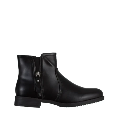 Cizme dama negre din piele ecologica Falecia