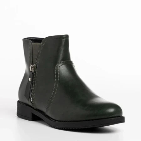 Cizme dama verzi din piele ecologica Falecia