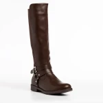 Cizme dama maro din piele ecologica Alaia