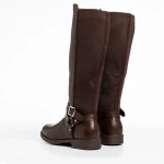 Cizme dama maro din piele ecologica Alaia